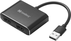 SANDBERG SNB-134-35 :: USB към 2x HDMI, видео адаптер, 1080p