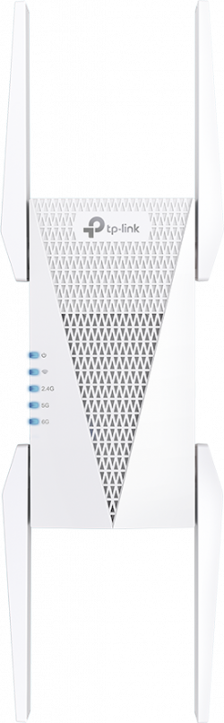 Безжичен екстендър TP-Link RE815XE AXE5400, FCC, RoHS, WiFi 6E 802.11ax, x 10/100/1000 Base-T, 6 GHz