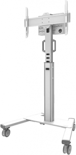Стойка за монитор Neomounts Select Mobile Display Floor Stand 37-75", бял цвят