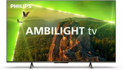Телевизор Philips 43PUS8118-12, 43" UHD DLED, 3840x2160, 60Hz, HDMI, VRR, USB, Google assistant