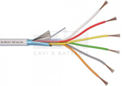 Токов кабел ELAN Алармен кабел 2x0.50мм2 CU + 6x0,22мм2 Cu екраниран, 100 метра
