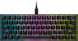 Клавиатура Corsair K65 RGB Mini, геймърска, с кабел, механична с подсветка