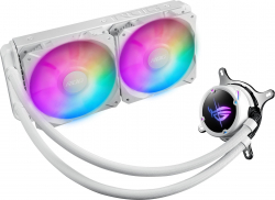 Водно охлаждане Asus ROG Strix LC II 240 ARGB White Edition all-in-one liquid CPU cooler with Aura Sync