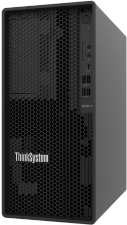 Сървър Lenovo ThinkSystem ST50 V2, Xeon E-2324G (4C 3.1GHz 8MB Cache/65W), SW RAID