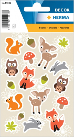 Herma Самозалепващи се етикети Горски кът, 3 листа