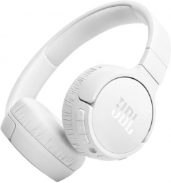 Слушалки JBL Tune 670NC, On-Ear, Bluetooth 5.3, Микрофон, 98 dB, 1.2 метра, Бял