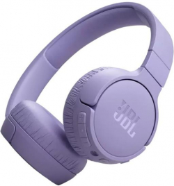 Слушалки JBL Tune 670NC, On-Ear, Bluetooth 5.3, Микрофон, 98 dB, 1.2 метра, Лилав