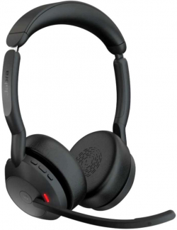 Jabra Evolve2 55 стерео слушалки, Bluetooth, Link380c, MS, черен
