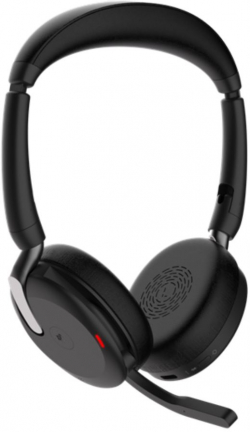 Слушалки Jabra Evolve2 65 Flex стерео слушалки, Bluetooth, USB-C, MS, ANC, черни