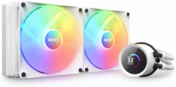 Водно охлаждане NZXT Kraken 280 RGB White, LCD Display