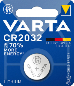 Батерия Бутонна батерия литиева VARTA CR2032 3V  1 бр. в блистер