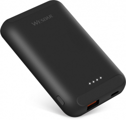 Батерия за смартфон Wesdar Външна батерия S293, 5000 mAh, черна