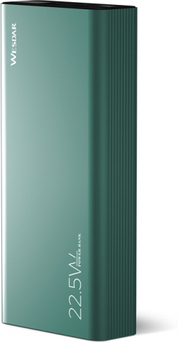Батерия за смартфон Wesdar Външна батерия S301, 20000 mAh, зелена