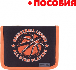 Несесер Pulse Несесер Basketball League, пълен, черно-оранжев