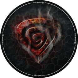 Genesis Protective Floor Mat Tellur 400 Round Lava 100cm