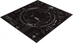 Подложка за мишка Геймърска Genesis Protective Floor Mat Tellur 400 Square Hud 110X100см