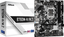Дънна платка Asrock Phantom Gaming B760M-H-M.2, 2x DDR5, Micro ATX, HDMI, DP