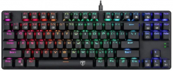 Клавиатура T-Dagger Bora T-TGK313R-BL Rainbow LED - черна