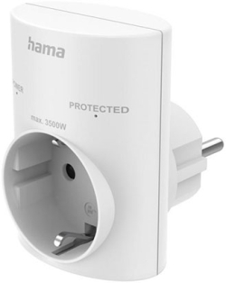 Контакт SURGE Protector 1x HAMA-223321, White