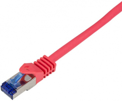 Медна пач корда Patch cable S-FTP Cat.6a 0.25m, Red, Flex, C6A014S