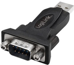 Кабел/адаптер USB to SERIAL DB9M converter, Logilink AU0002F