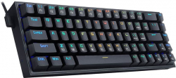 Клавиатура Redragon Castor K631-RGB_RD с RGB осветление и червени превключватели - черна