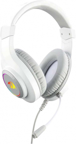 USB RGB LED геймърски слушалки с микрофон Redragon Hylas H260-W