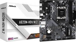 Дънна платка Asrock A620M-HDV/M.2, Socket AM5, 2x DDR5, Micro ATX, 1x HDMI, 1x RJ45, 1x DP 1.4