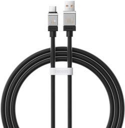 Кабел  Baseus CoolPlay USB към USB-C 100W 2м CAKW000701 - черен