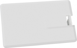 USB флаш памет USB флаш памет Credit Card, USB 2.0, 8 GB, без лого, бяла