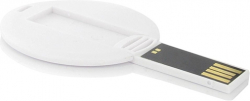 USB флаш памет Disc Card, USB 2.0, 16 GB, без лого, бяла