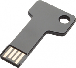 USB флаш памет Stick key, USB 2.0, 8 GB, с форма на ключ, черен