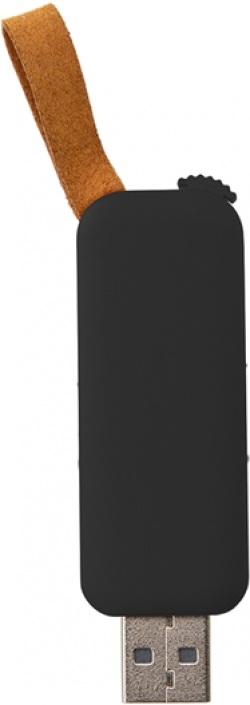 USB флаш памет Slide, USB 2.0, 16 GB, без лого, черна