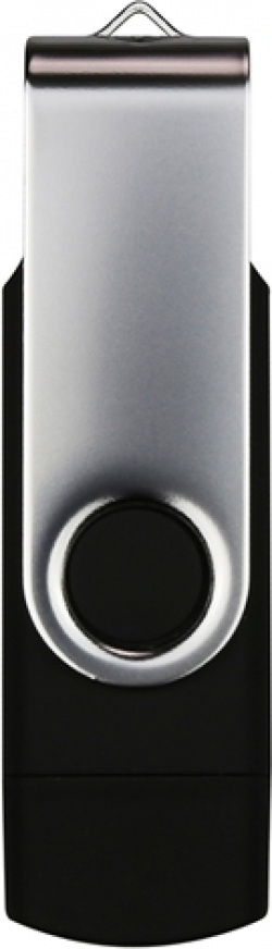 USB флаш памет Swivel, USB 3.0, 16 GB, Type-C OTG, черна