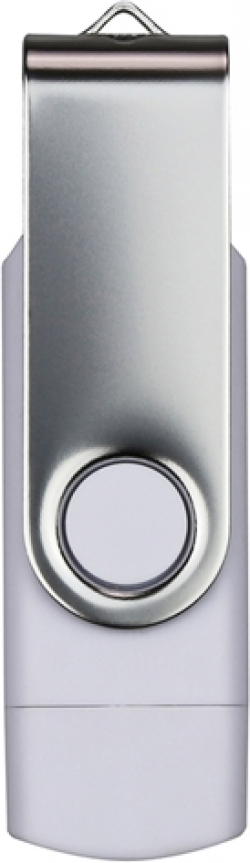 USB флаш памет Swivel, USB 3.0, 16 GB, Type-C OTG, бяла
