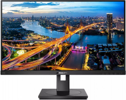 Монитор Philips 245B1, 23.8" IPS WLED, 2560x1440, 250 nits, 75Hz, 4ms, HDMI, DVI-D, DP