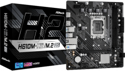 Дънна платка Asrock H610M-H2-M.2, 2x DDR5, LGA1700, 4x USB 2.0, Micro ATX