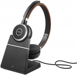 Слушалки Jabra EVOLVE 65 SE стерео слушалки, MS, Bluetooth, USB-A, зарядна стойка