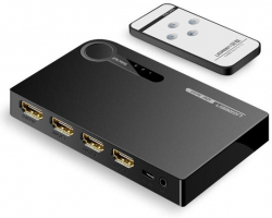 USB Хъб Двупосочен HDMI превключвател Ugreen 3x HDMI 3D 4K 7.5Gbps 36bit