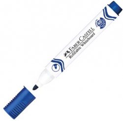 Канцеларски продукт Faber-Castell Борд маркер за бяла дъска W20, син
