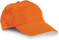 Продукт Hi!dea Шапка Campbel, 5-панелна, полиестер, оранжева