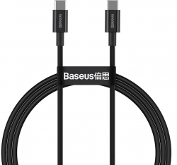 Кабел/адаптер Кабел Baseus Superior USB Type-C към Type-C, PD 2.0 100W, 2м, CATYS-C01 - черен