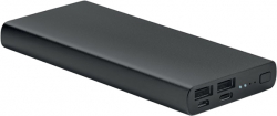 Външна батерия More Than Gifts Мобилна батерия Powerflat 8, USB Type-C, 10000 mAh, черна
