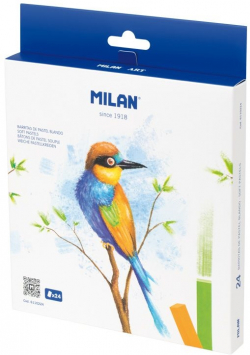 Канцеларски продукт Milan Пастели, сухи, 24 цвята