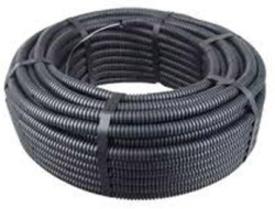 Гофрирана тръба Ф25/19 с тел, черна, 100 метра