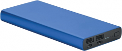 Външна батерия More Than Gifts Мобилна батерия Powerflat 8, USB Type-C, 10000 mAh, синя