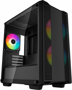 Кутия DeepCool CC360 ARGB, Mid Tower, Mini-ITX-Micro-ATX