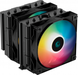 Охладител за процесор DeepCool AG620 BK ARGB, CPU Air Cooler, 2x120mm ARGB PWM Fan