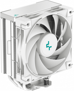 Охладител за процесор DeepCool AK400 WH, CPU Air Cooler, 1x120mm PWM Fan, TDP 220W, 4 Heatpipes, White