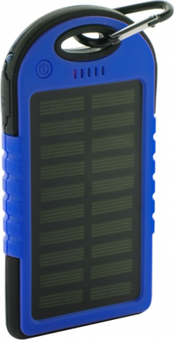 Външна батерия Cool Мобилна батерия Durabank Solar, 4000 mAh, синьо-черна